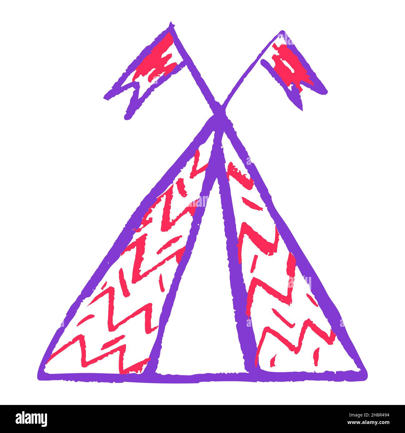 Children's tent in home Cut Out Stock Images & Pictures - Alamy