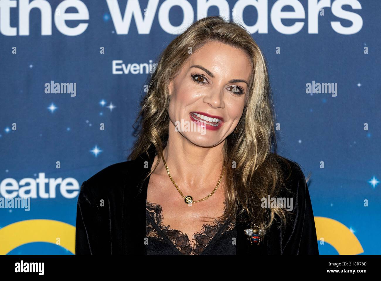 London, UK.  1 December 2021. Charlotte Jackson Coleman, TV presenter, arrives for the media night for the National Theatre and Trafalgar Theatre Production's tour of “The Curious Incident of the Dog in the Night-Time” at Troubadour Wembley Park Theatre. Credit: Stephen Chung / Alamy Live News Stock Photo