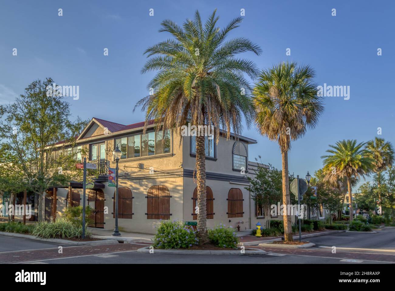 Restaurant in historic downtown of Mount Dora, Florida Stock Photo Alamy