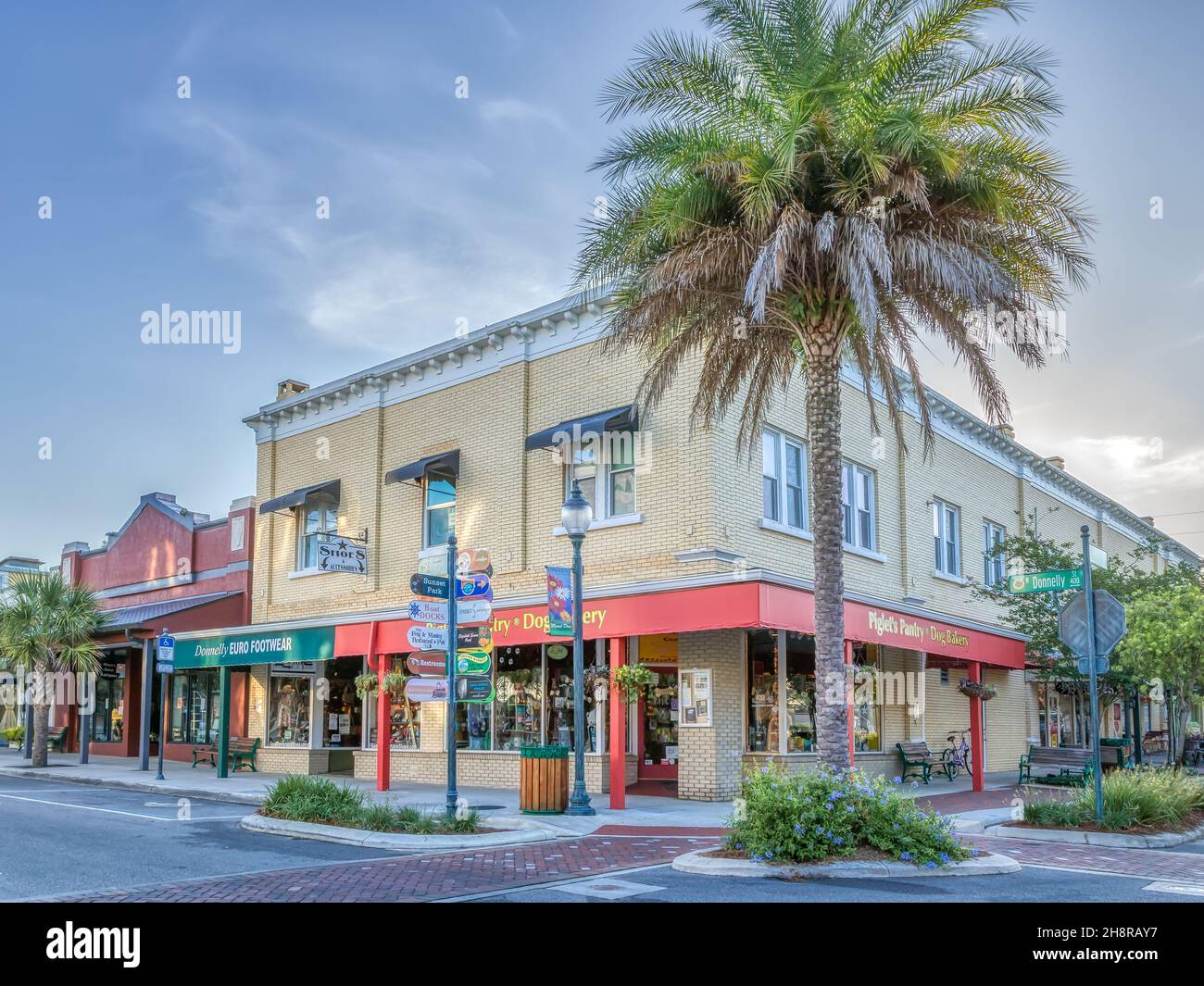 Shops and specialty stores in small town of Mount Dora, Florida Stock