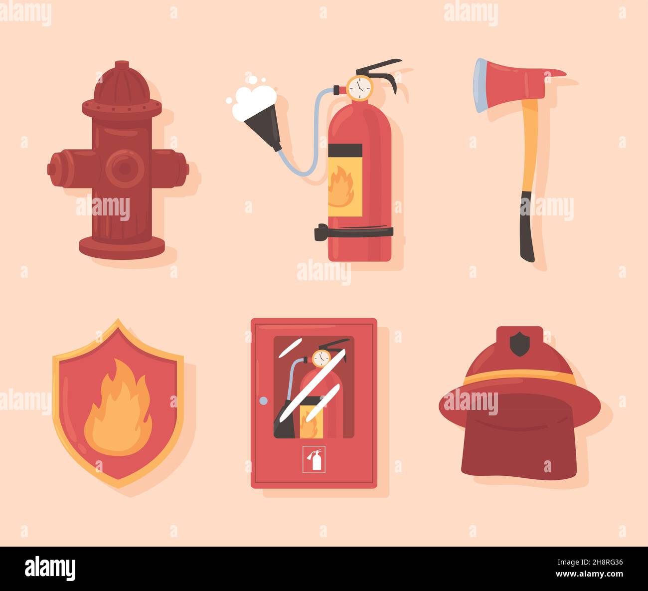set of fire extinguisher Stock Vector Image & Art - Alamy