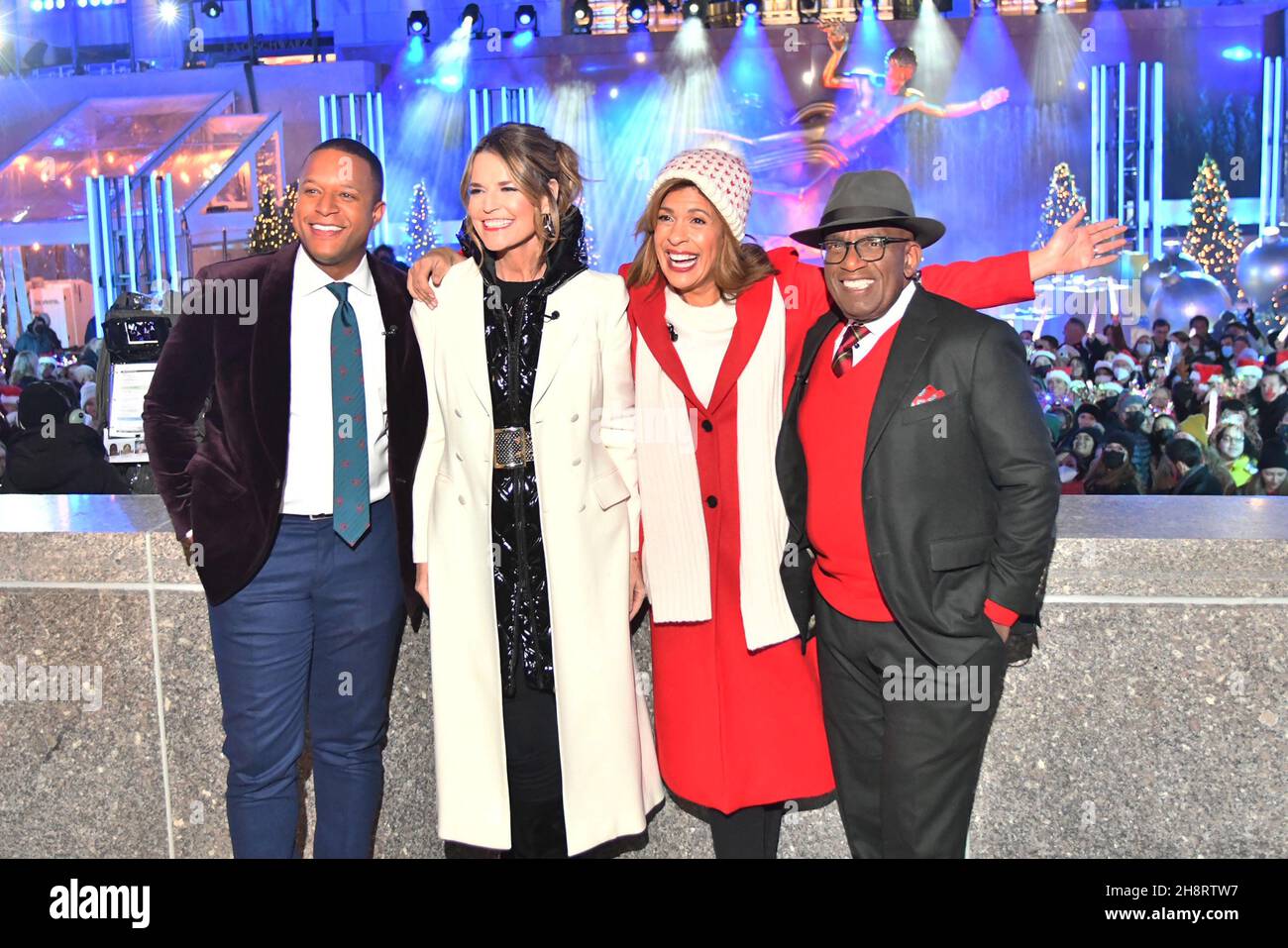 New York, NY, USA. 1st Dec, 2021. Craig Melvin, Savannah Guthrie, Hoda