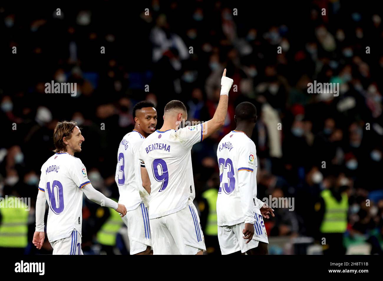 Madrid Spanien 01st Dec 21 Madrid Spain 01 12 21 Real Madrid Vs Athletic Club Football Soccer To La Liga Spain Match 09 21 22 Held At Santiago Bernabeu Madrid Real Madrid Player Karim Benzema