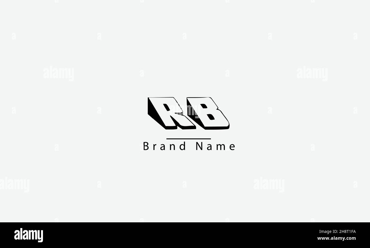 Rb letter logo vector hi-res stock photography and images - Alamy