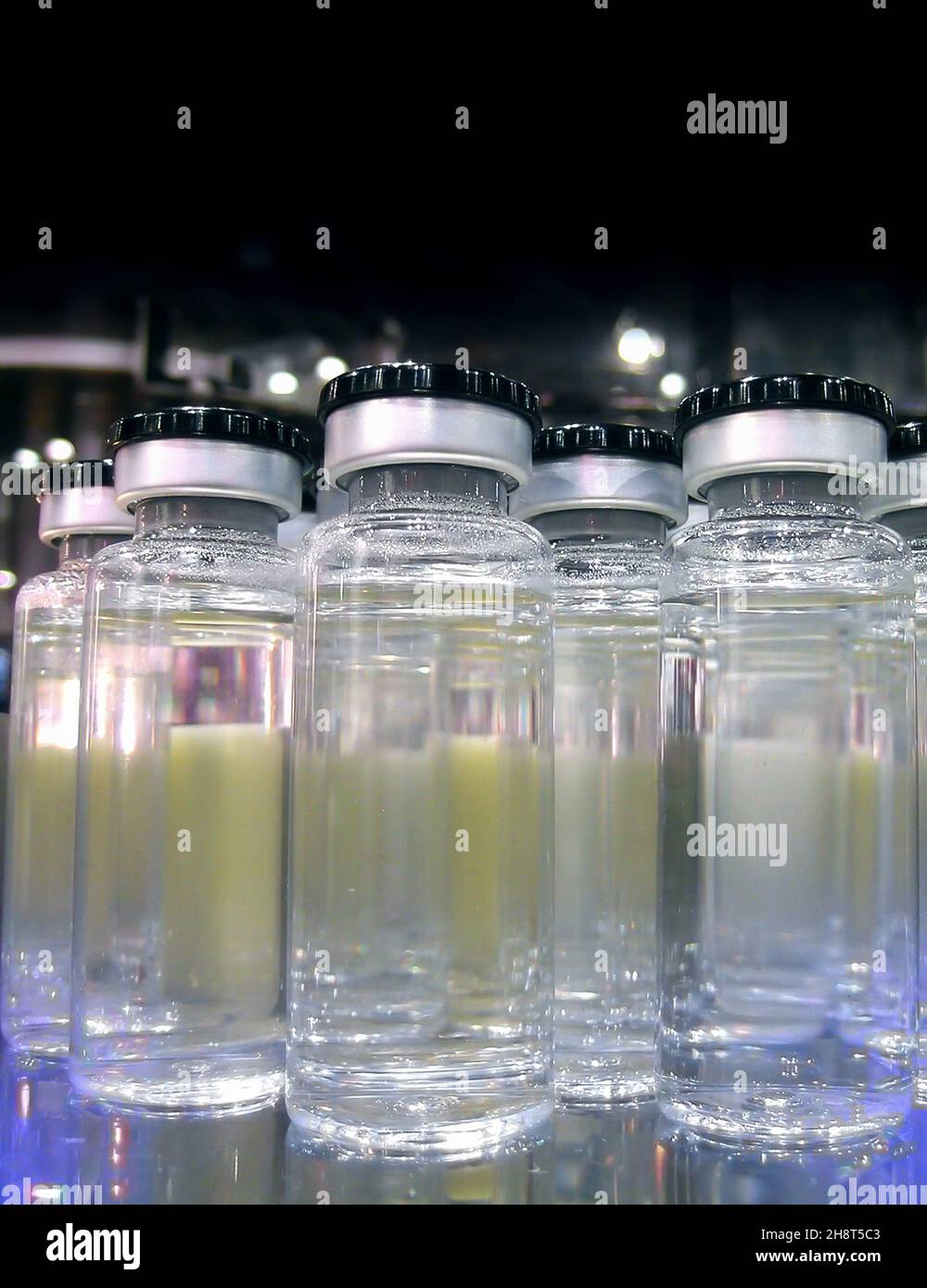 Vaccine Pharmaceutical Drug Vials Stock Photo Alamy