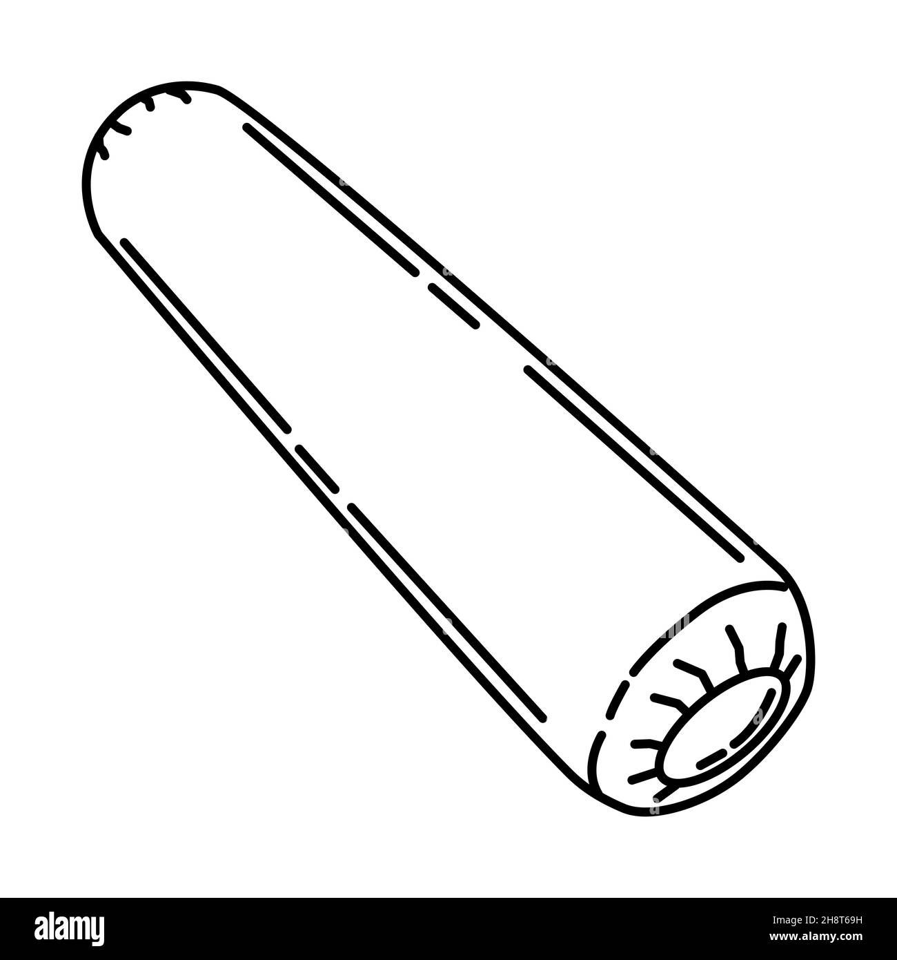 Bolster Part of Furniture and Home Tools Design Hand Drawn Icon Set