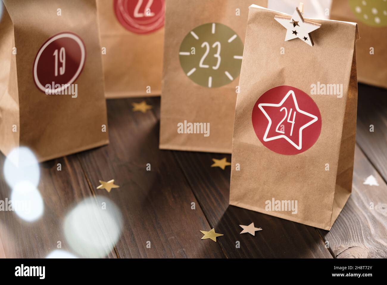 advent paper bolsas