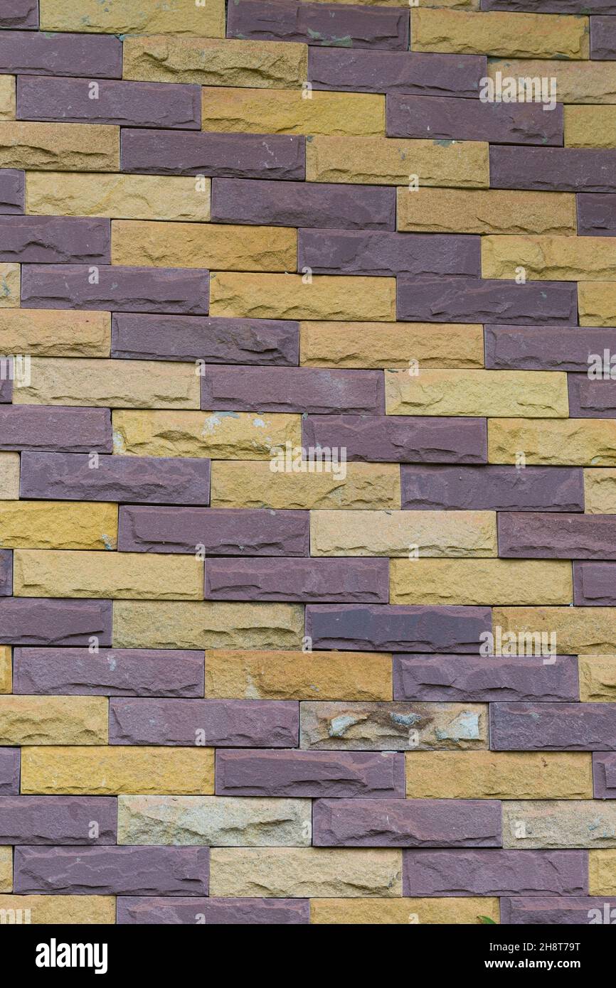 Pattern of old vintage brick wall background Stock Photo - Alamy