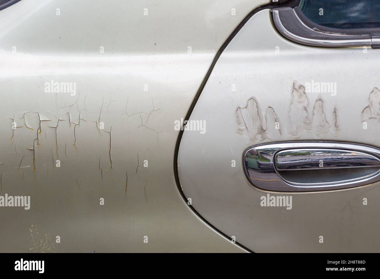 Cracked and peeling paint on car background Stock Photo Alamy