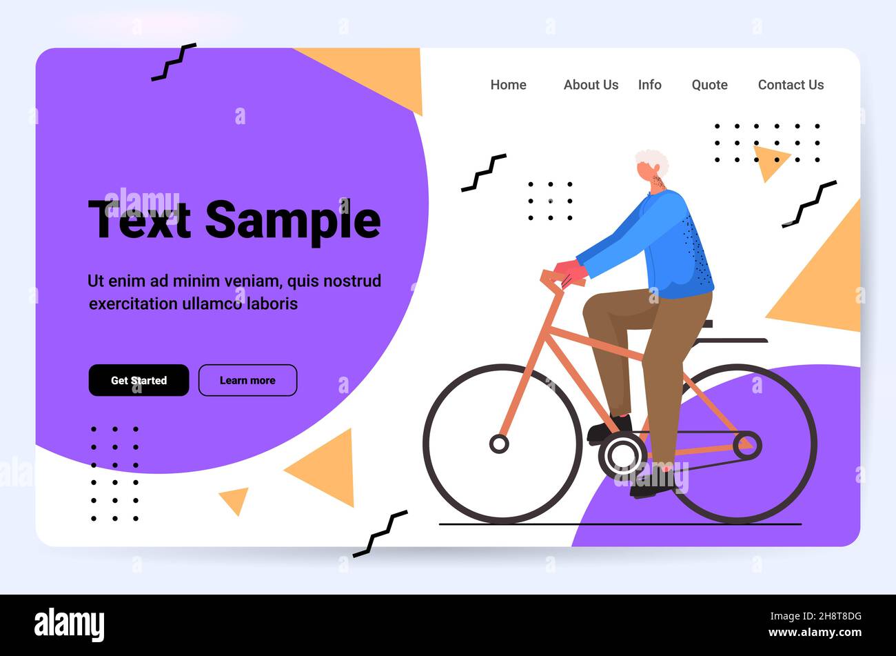 senior man cycling aged sportsman riding bicycle workout healthy
