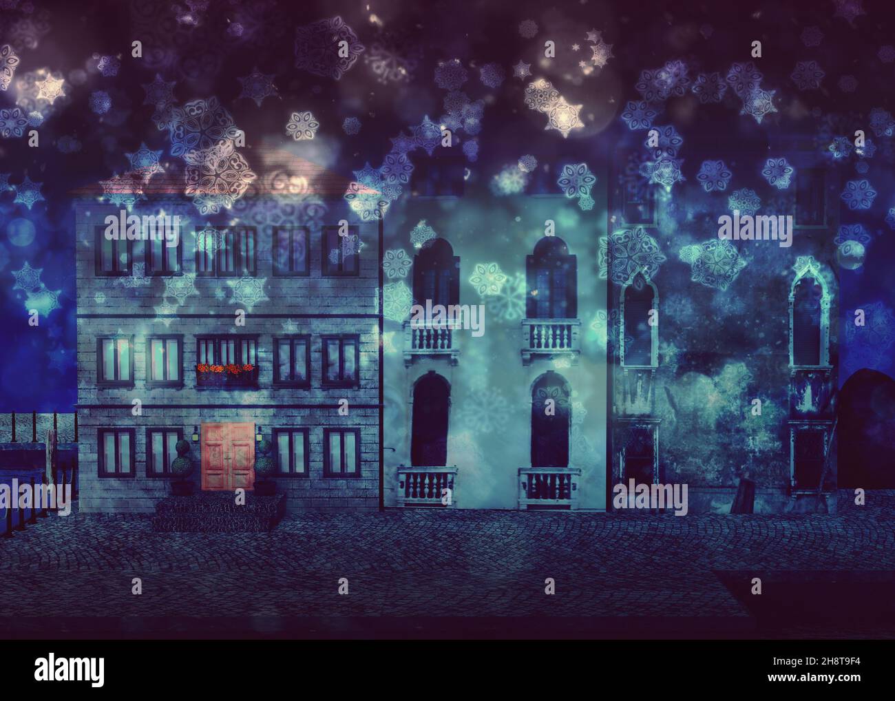 Venice buildings 3d hi-res stock photography and images - Alamy