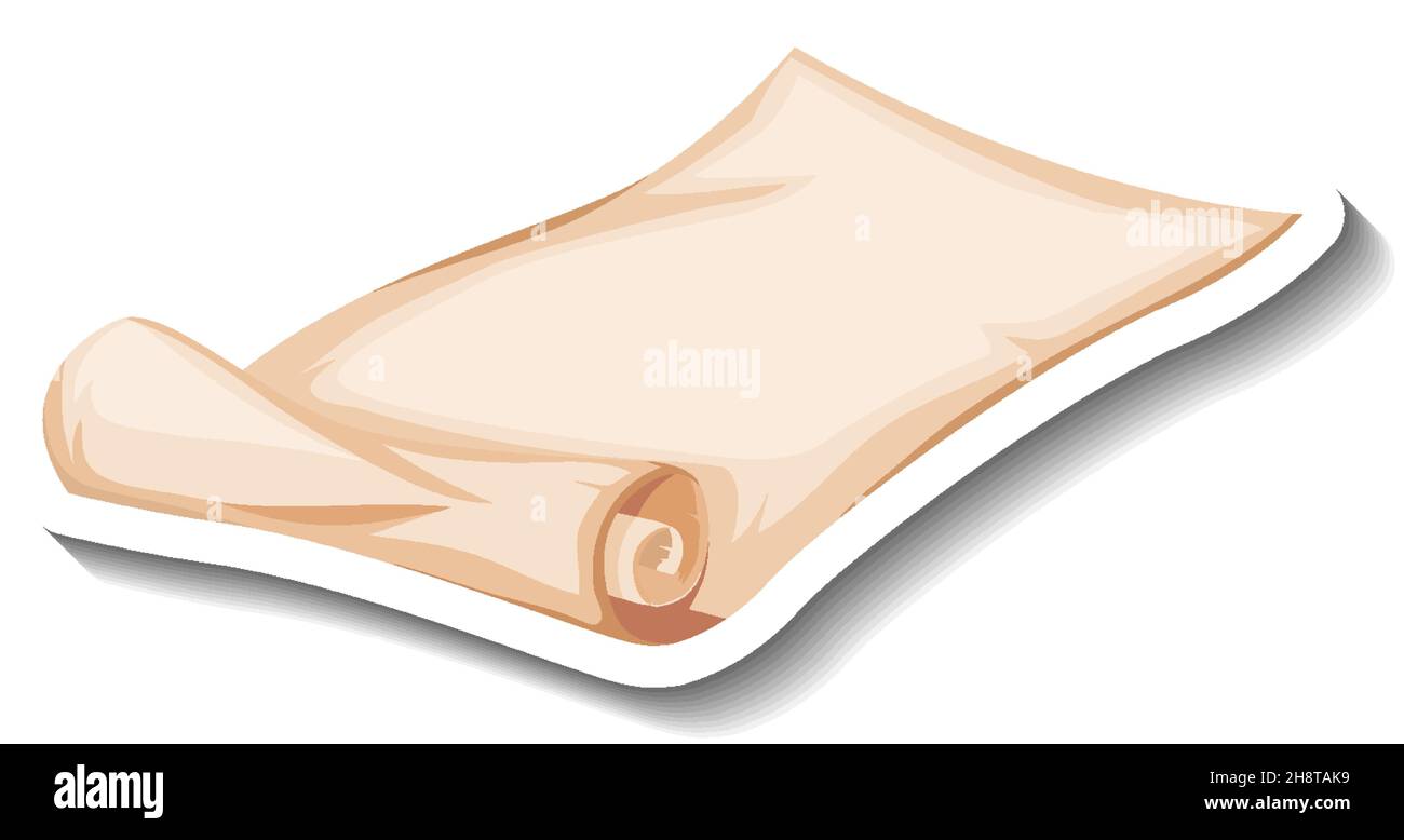 Blank vintage scroll paper illustration Stock Vector Image & Art - Alamy