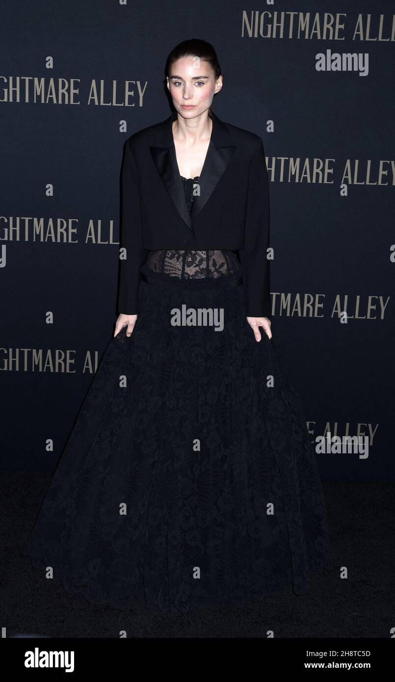 Rooney Mara at the Nightmare Alley premiere at Alice Tully Hall in Lincoln Center on December 1, 2021 in New York City, NY, USA. Photo by MM/ABACAPRESS.COM Stock Photo