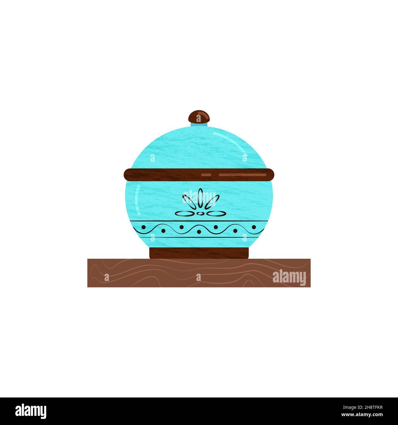 Porcelain tableware. Ceramic kitchen utensils. Vector objects on a white background Stock Vector