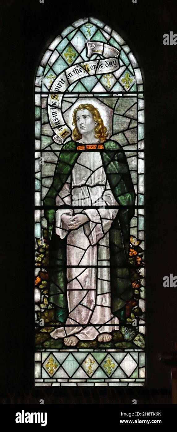 St john the evangelist with his symbol hires stock photography and