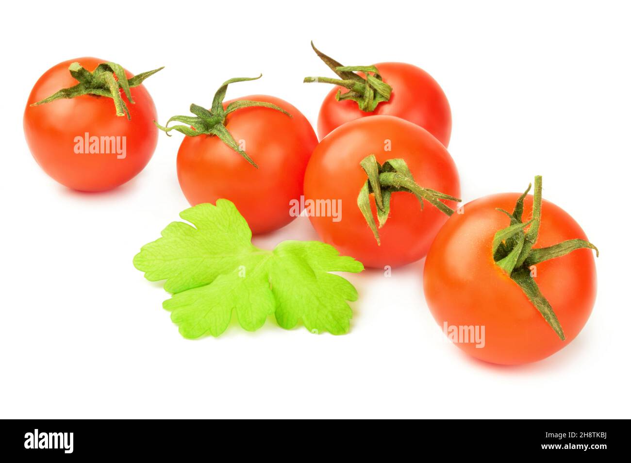 Tomato cherry isolated on white Stock Photo