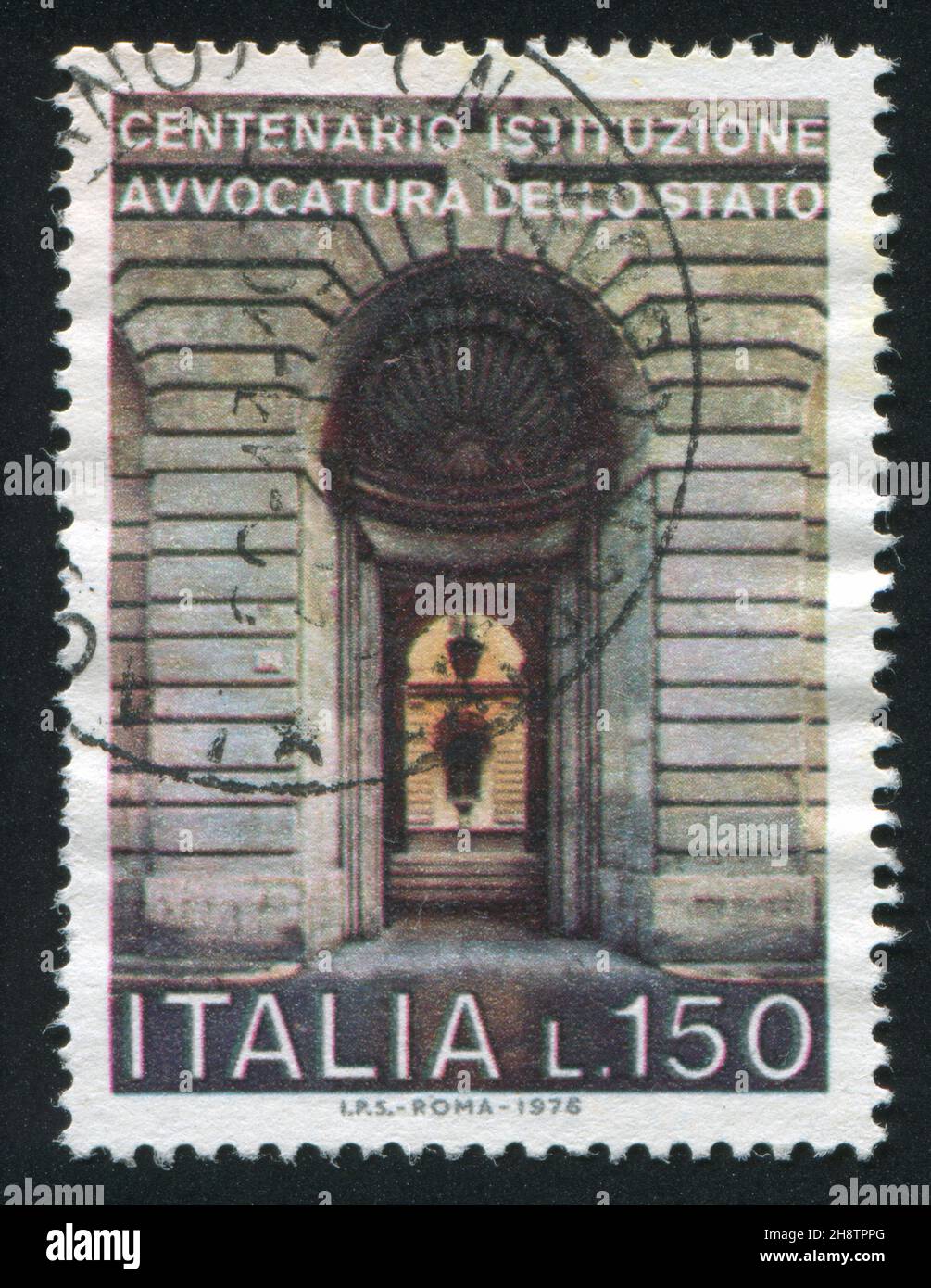 ITALY - CIRCA 1976: stamp printed by Italy, shows State advocates ...