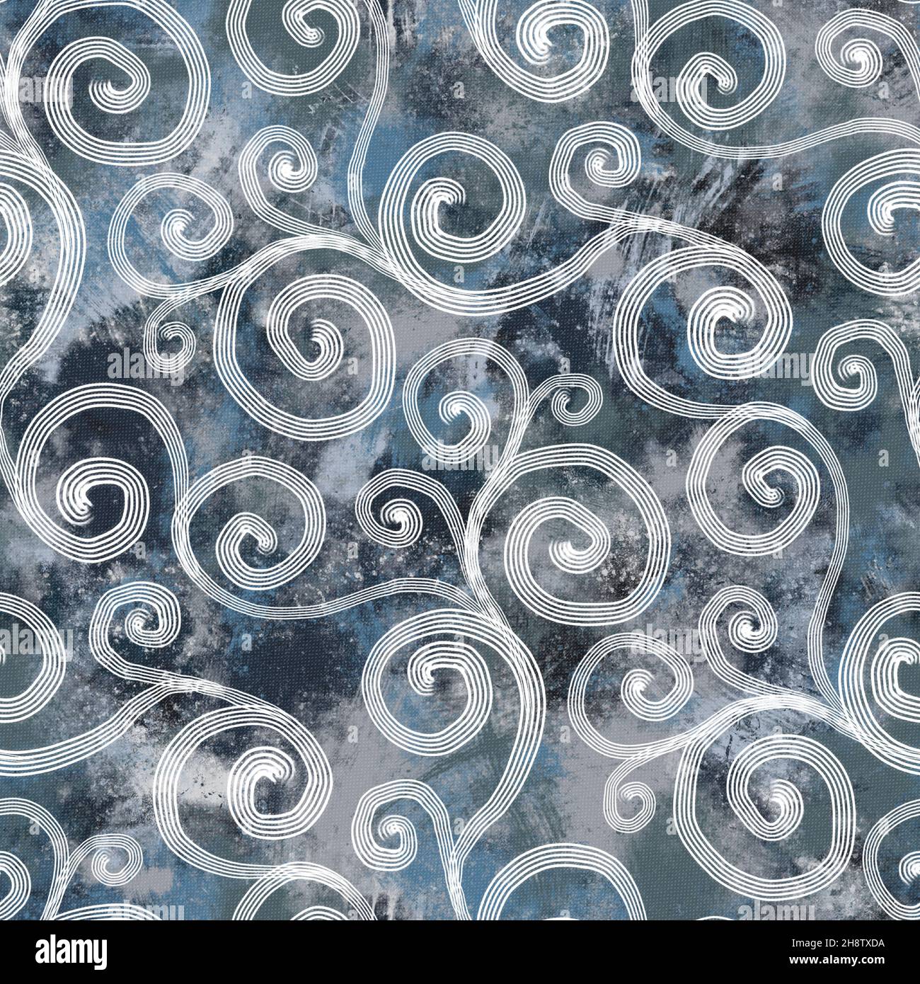 Seamless neutral and white grungy classic abstract surface pattern ...