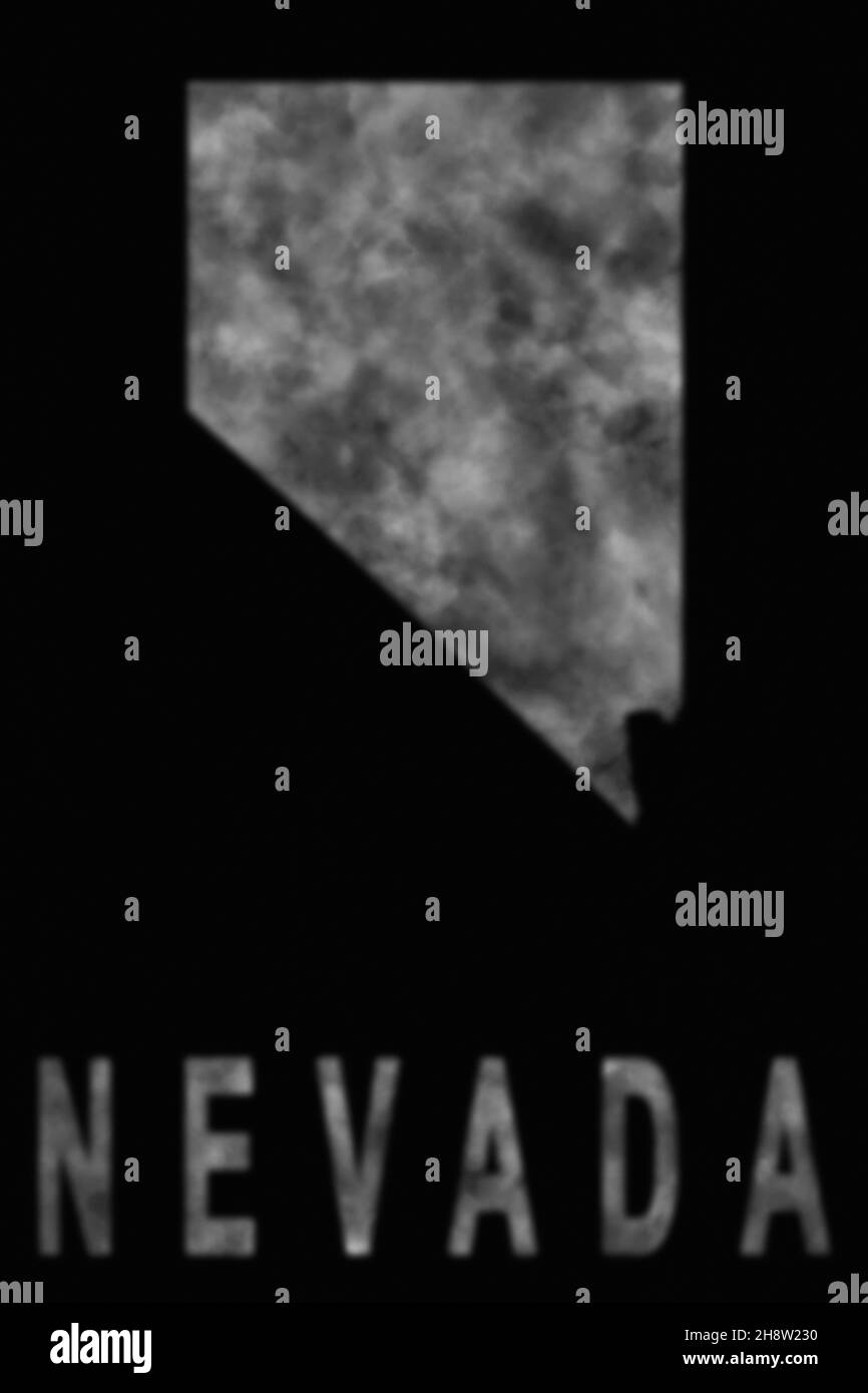 Map of Nevada made of smoke, Air pollution, ecology Stock Photo - Alamy