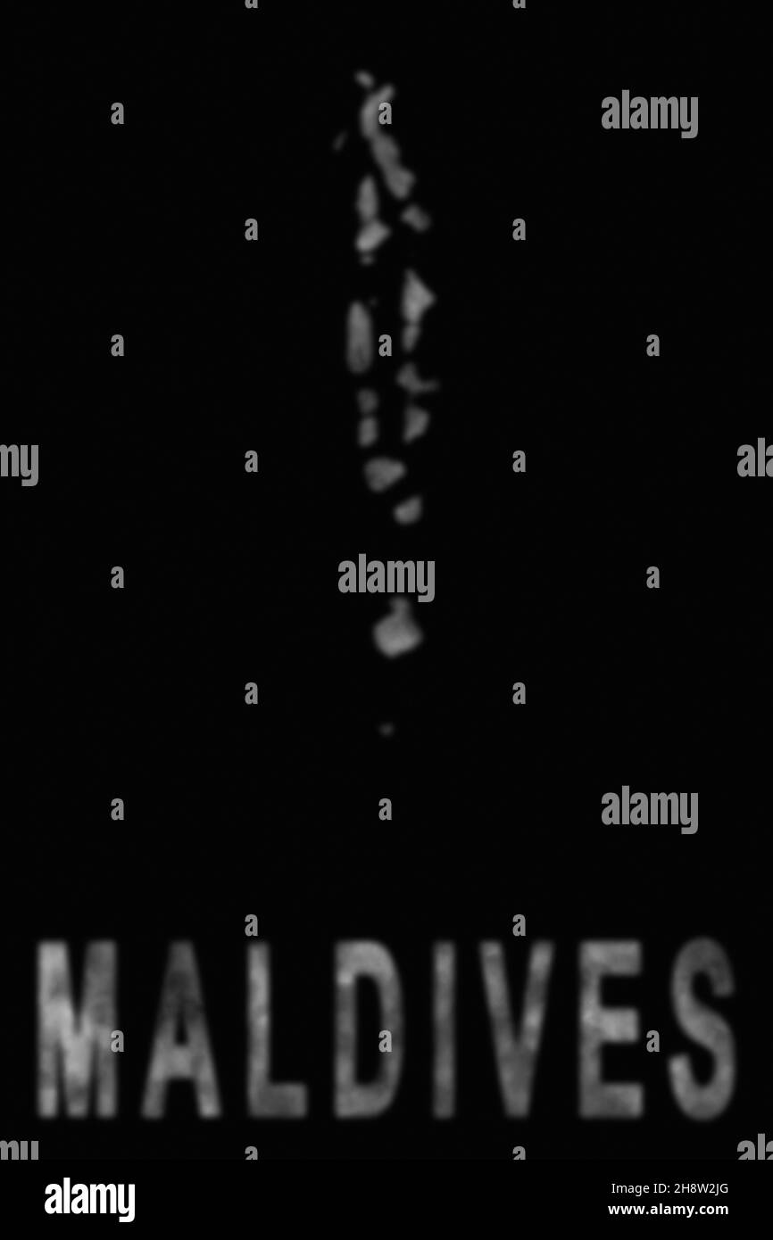 Map of Maldives made of smoke, Air pollution, ecology Stock Photo Alamy