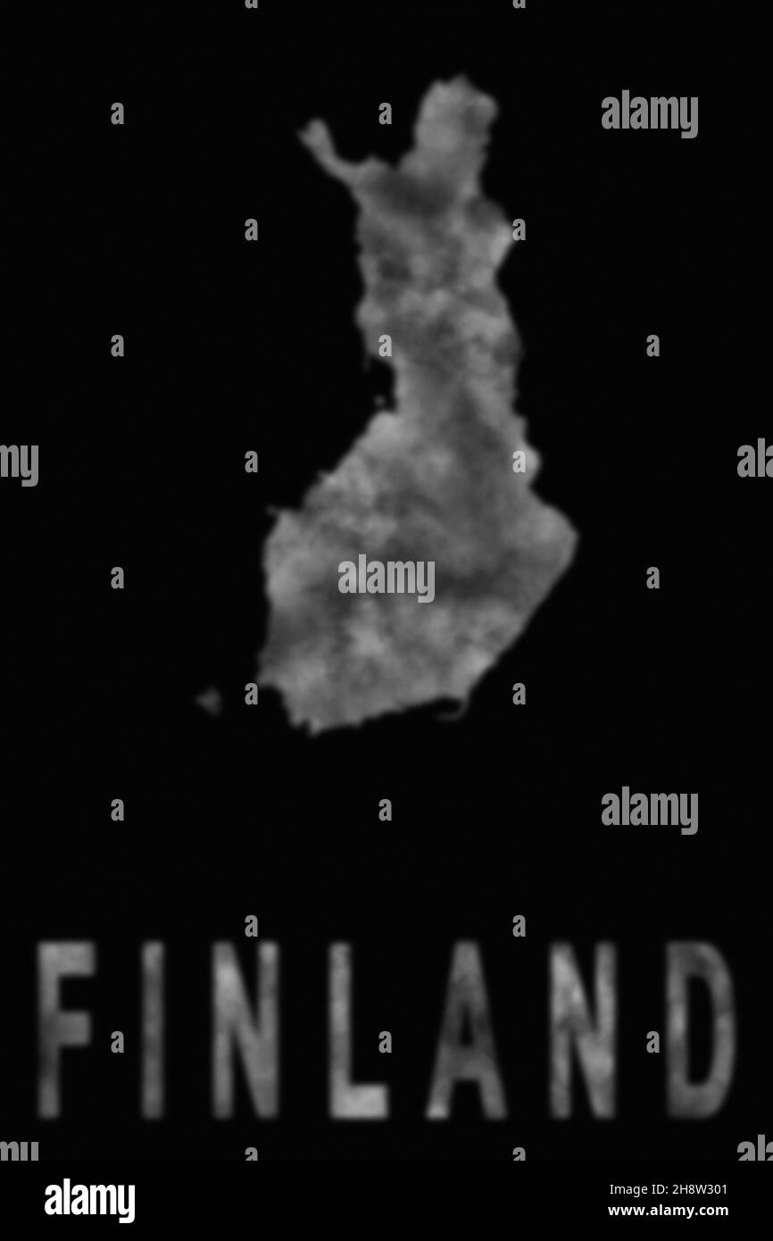 Map of Finland made of smoke, Air pollution, ecology Stock Photo Alamy