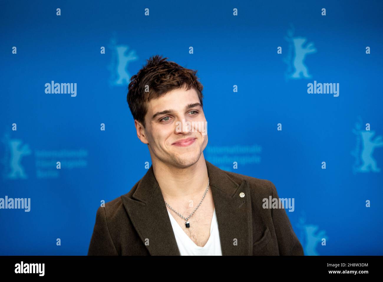 BERLIN, GERMANY-February 09: Jonas Dassler pose at the 'The Golden Glove' (Der Goldene Handschuh) photocall during the 69th Berlinale International Stock Photo