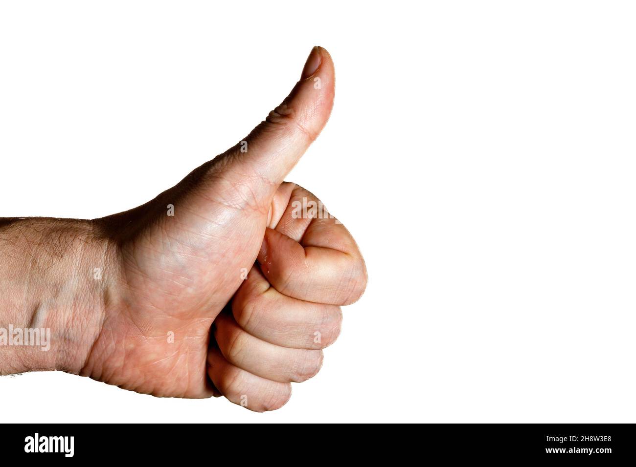 hand with thumb up Stock Photo