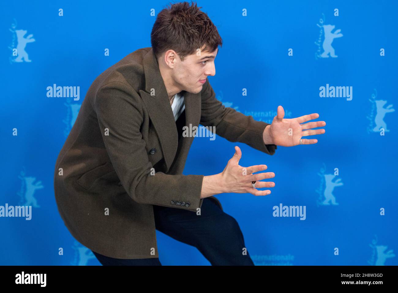 BERLIN, GERMANY-February 09: Jonas Dassler pose at the 'The Golden Glove' (Der Goldene Handschuh) photocall during the 69th Berlinale International Stock Photo