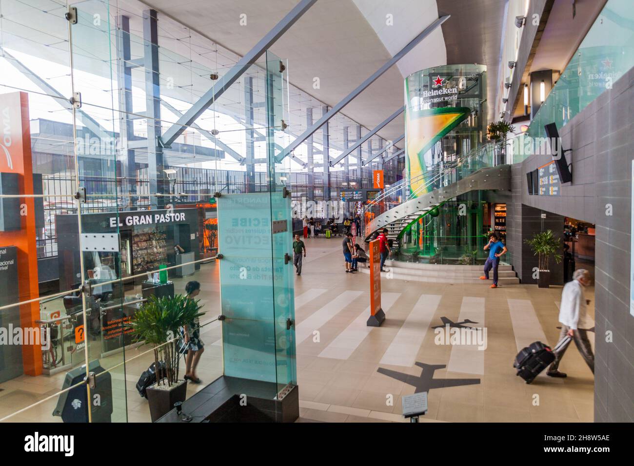 MONTERREY, MEXICO - OCTOBER 2, 2016: Interior of Monterrey International Airport. Stock Photo