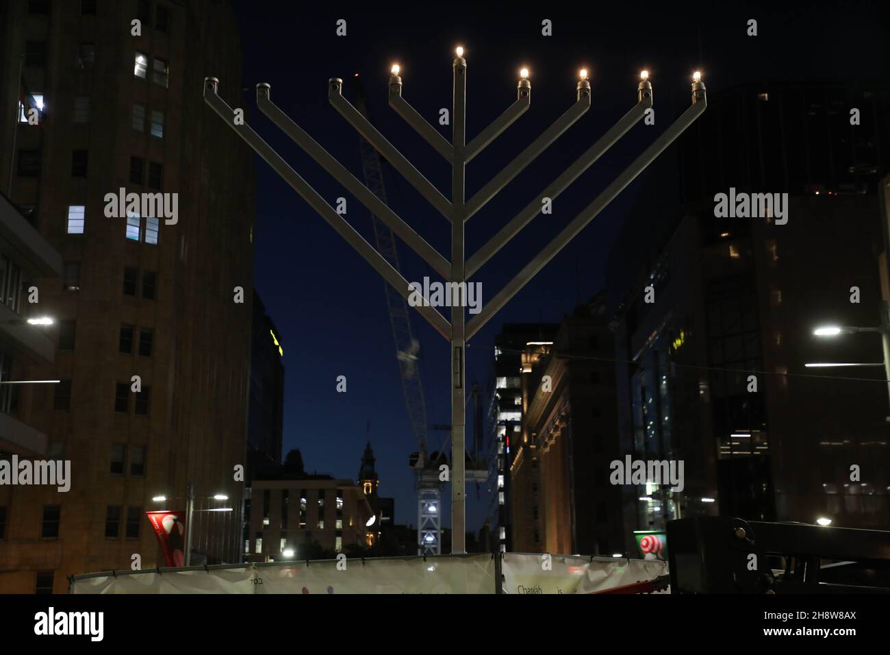 Sydney, Australia. 2nd December 2021. Hanukkah, also known as the