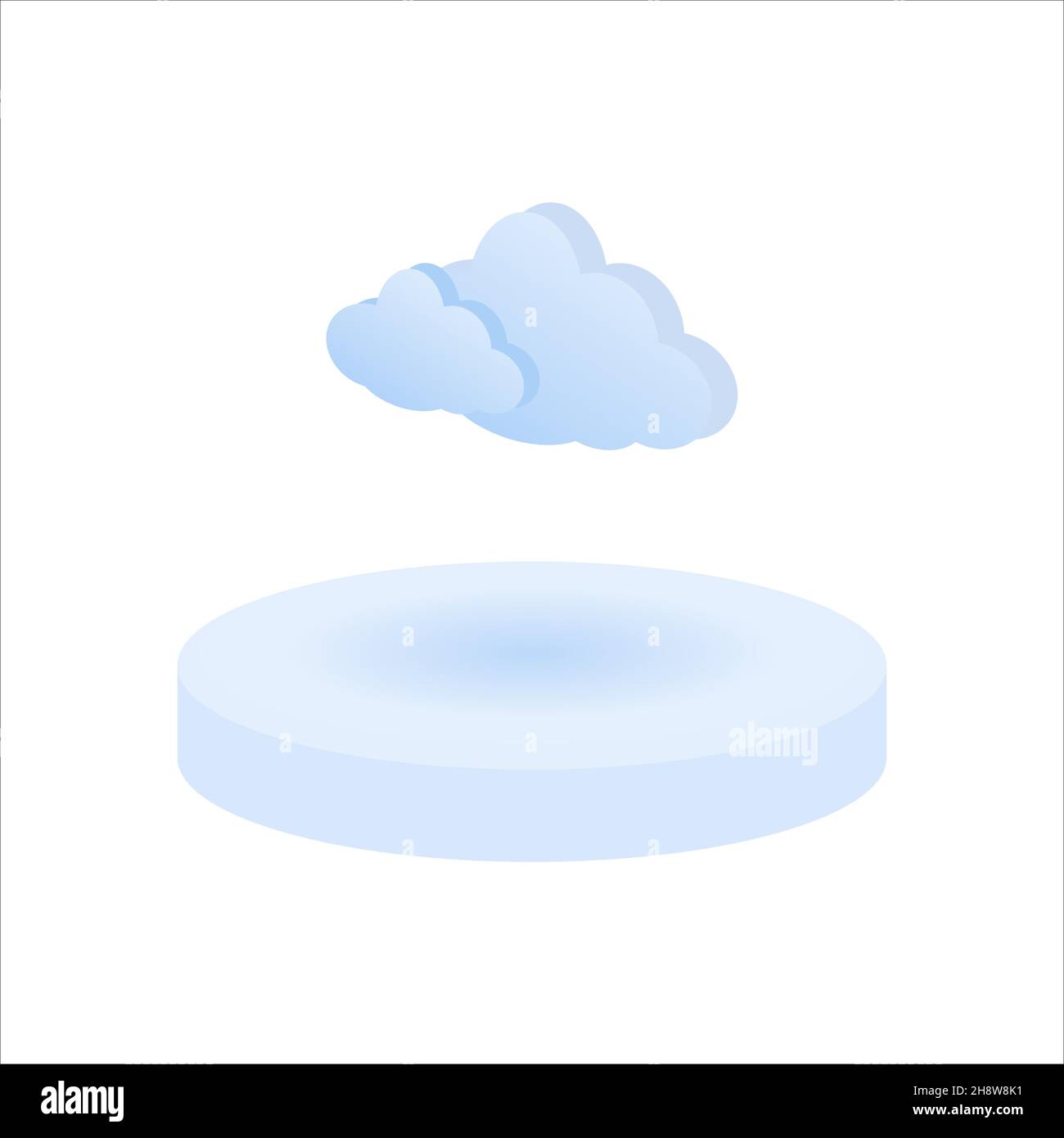 vector weather forecast icon with bright background. Stock Vector