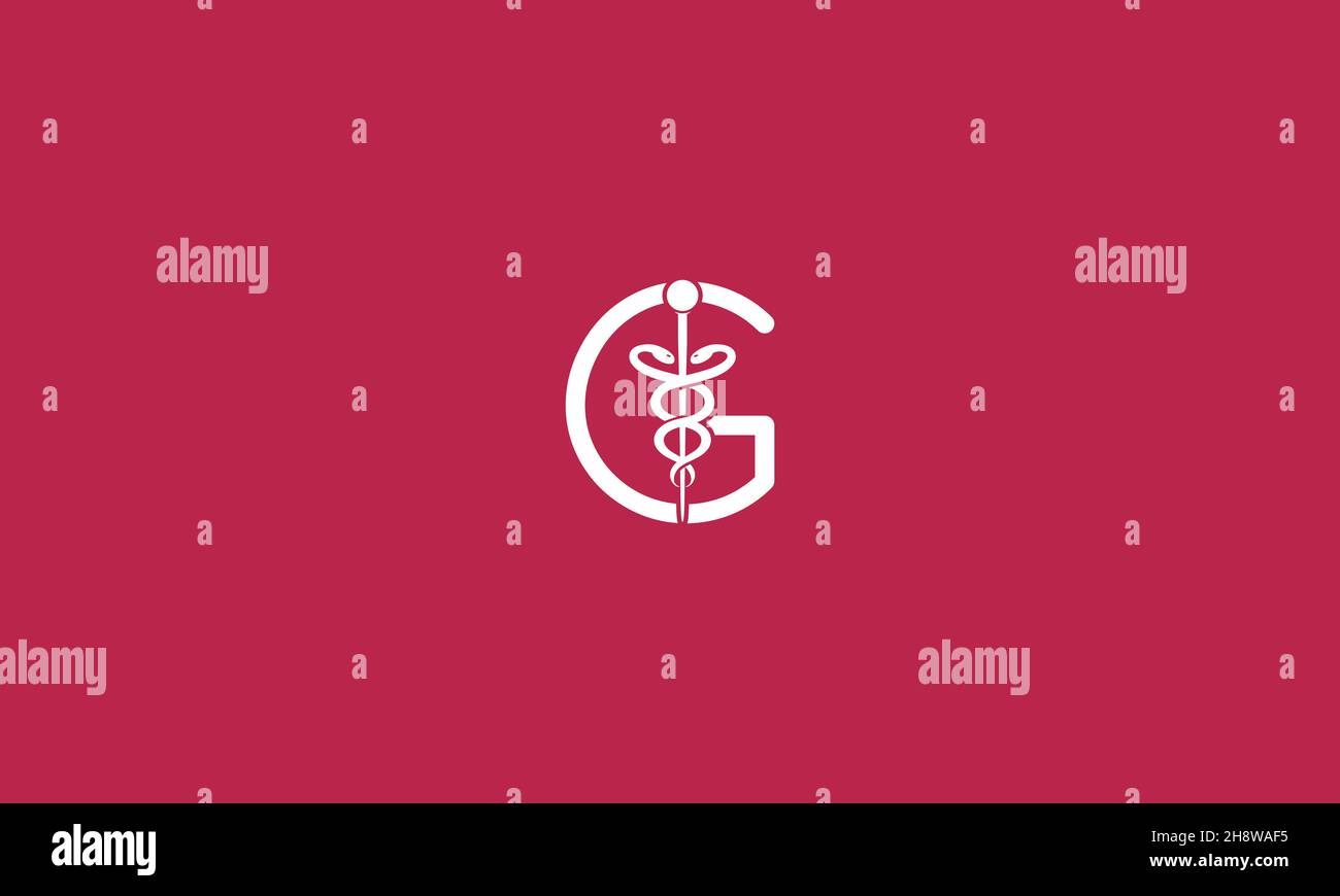 Initial Letter G incorporated with Caduceus Medical Logo Design Stock ...