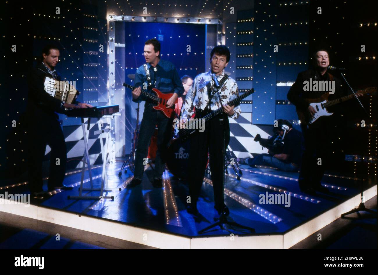 Spider Murphy Gang, Münchner Rock 'n' Roll Band, bei einem TV Auftritt