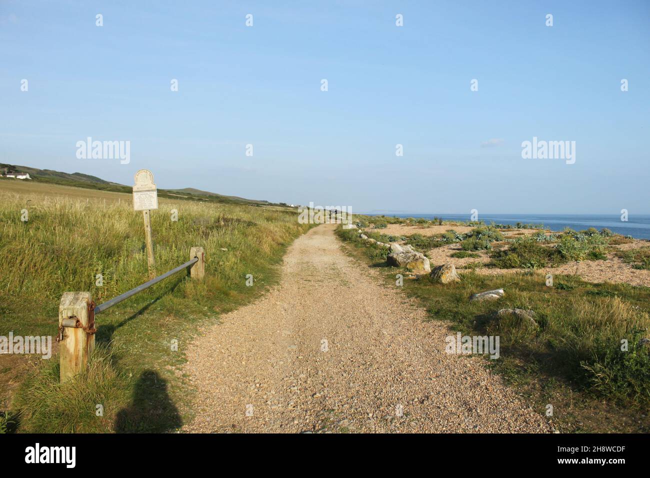 Chesil Beach. The England south west coast path. Jurassic Coast. Dorset