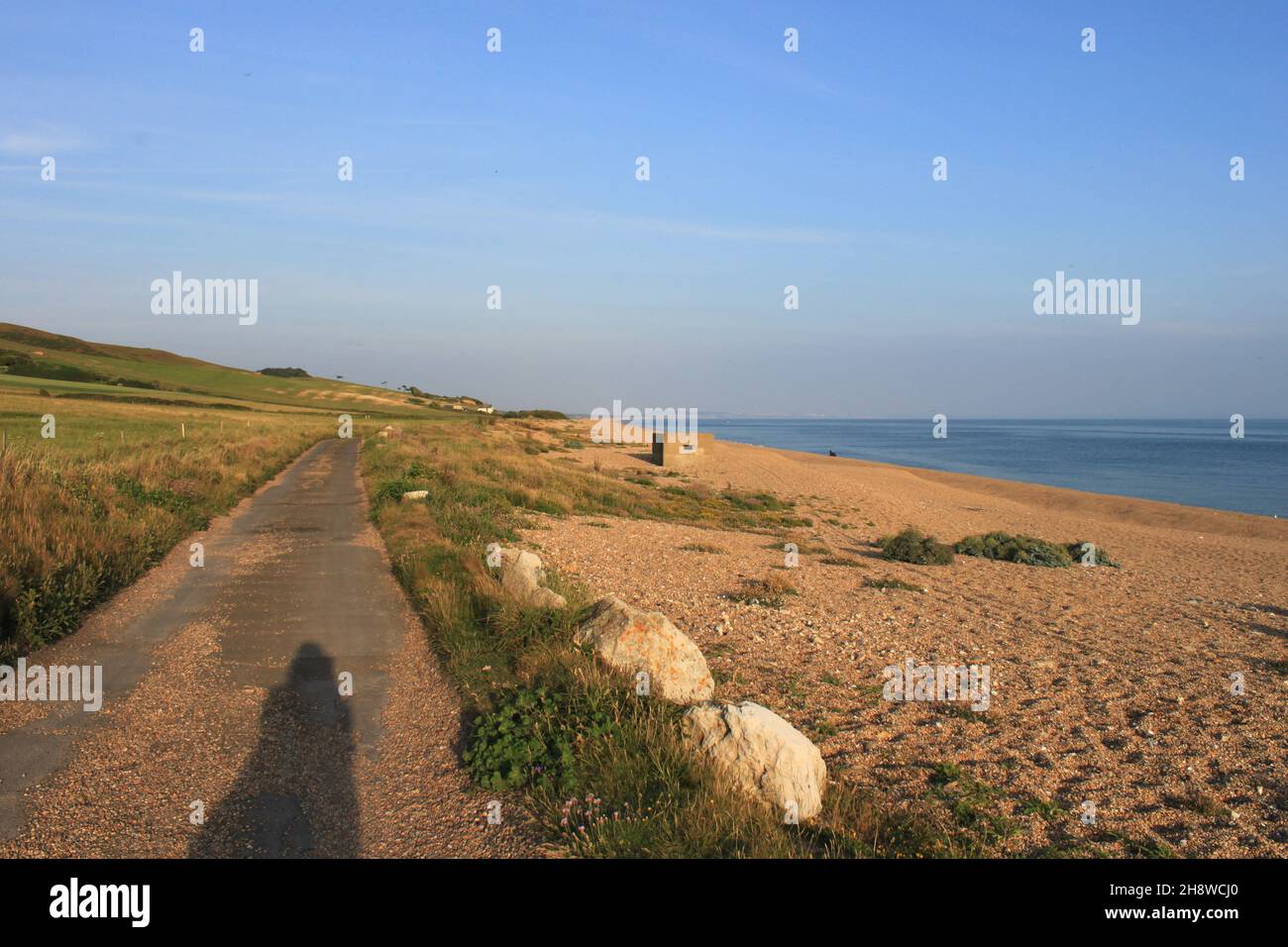 Chesil Beach. The England south west coast path. Jurassic Coast. Dorset