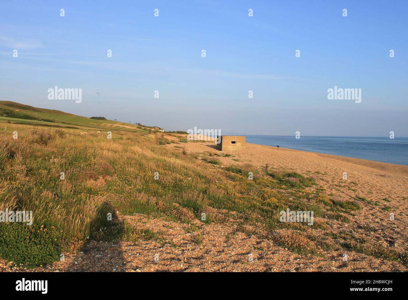Chesil Beach. The England south west coast path. Jurassic Coast. Dorset