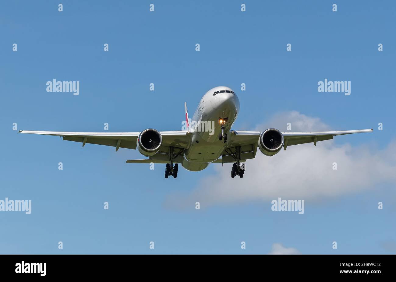 MATANZAS, CUBA Aug 20, 2021 The Nordwind Airlines Boeing 777200 in