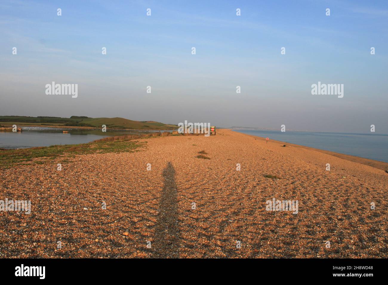 Chesil Beach. The England south west coast path. Jurassic Coast. Dorset