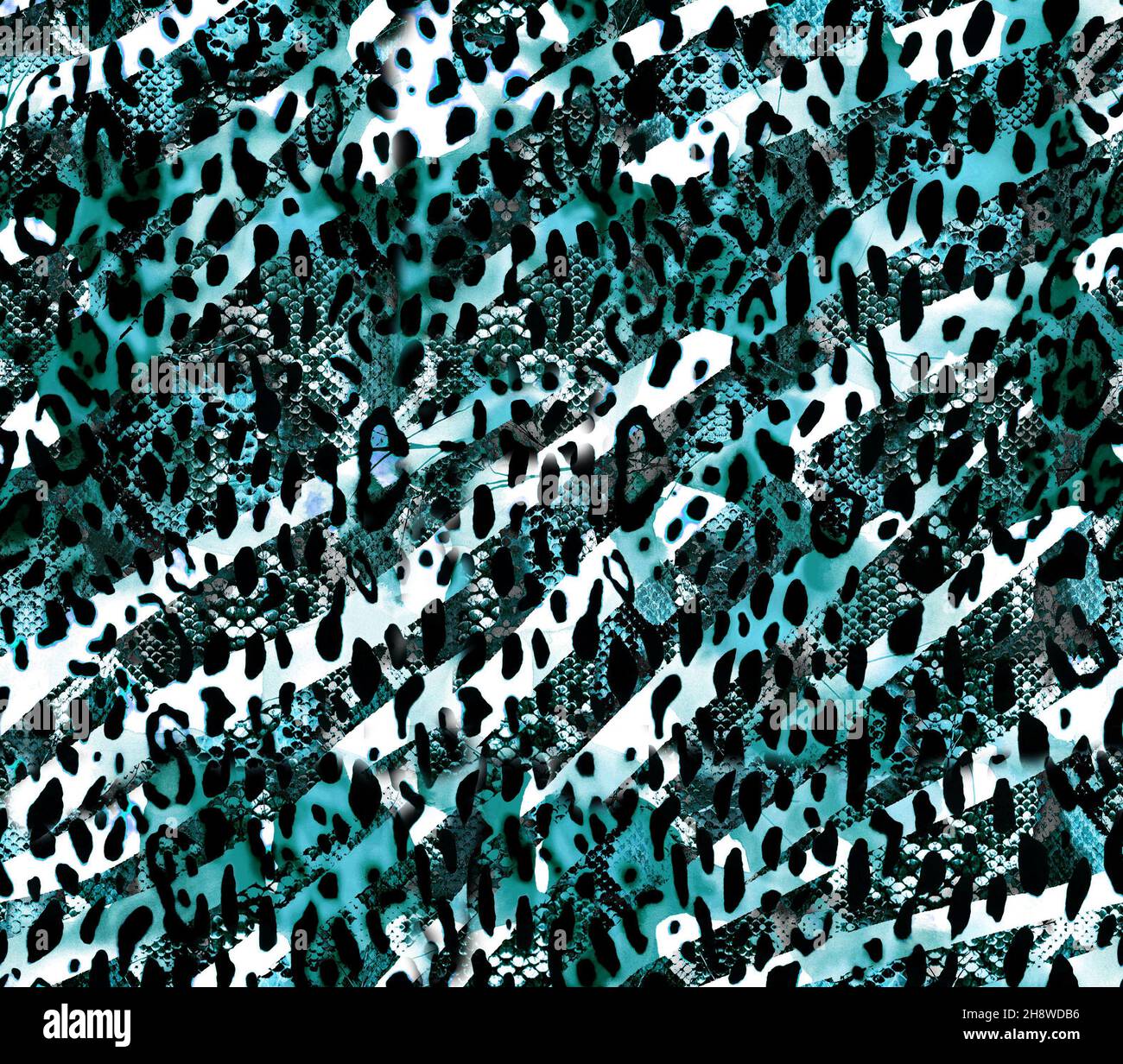 Seamless pattern made of abstract elements and shapes. Animal skin ...