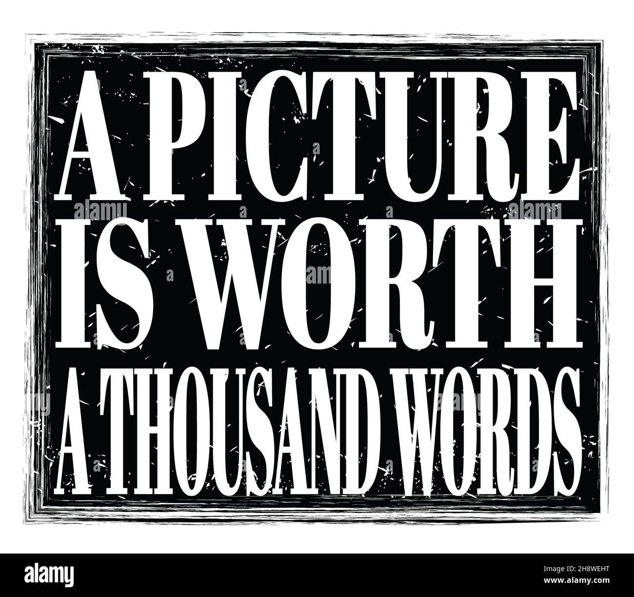 Picture is worth a thousand words hi-res stock photography and images ...