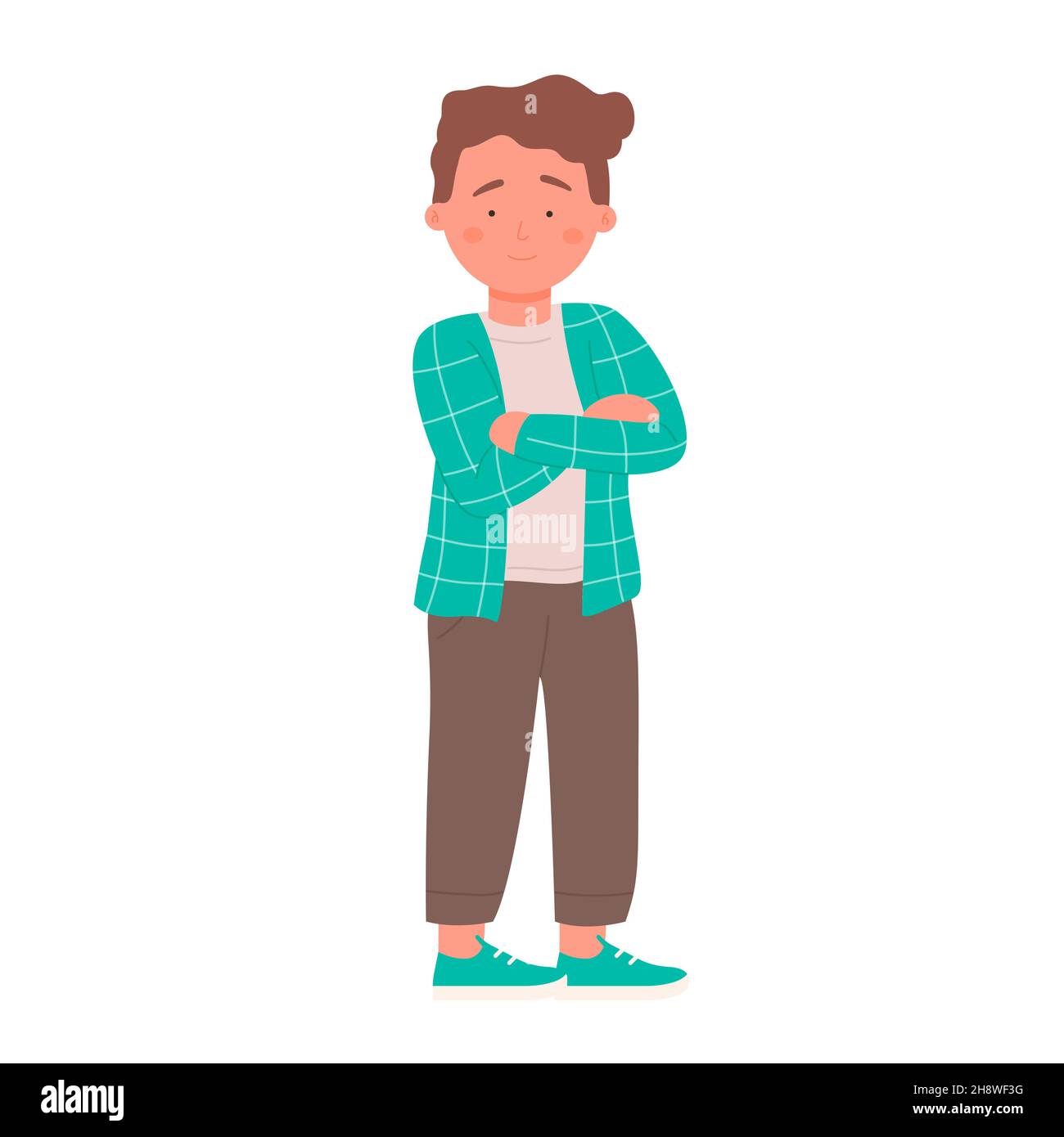 Arms folded across chest Stock Vector Images Alamy