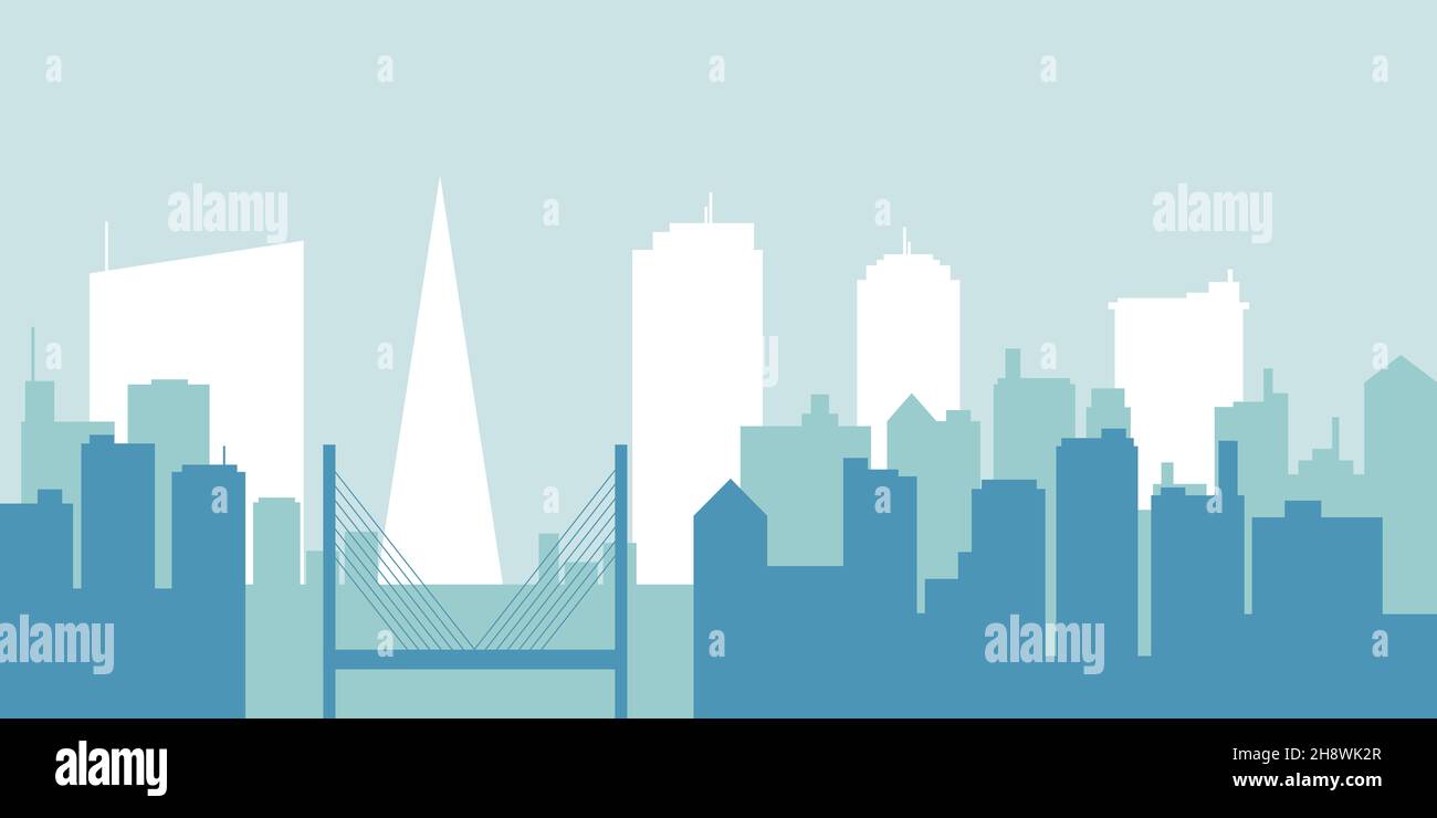 View of Metropolis silhouette hi-res stock photography and images - Alamy
