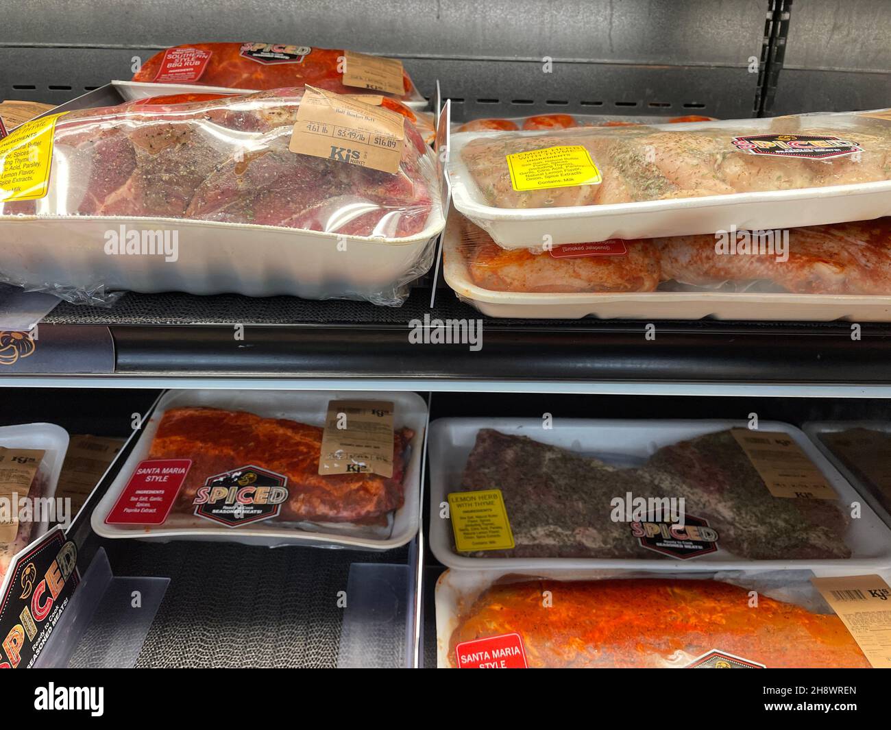 Hephzibah, Ga USA 12 02 21 KJs retail grocery store interior Stock