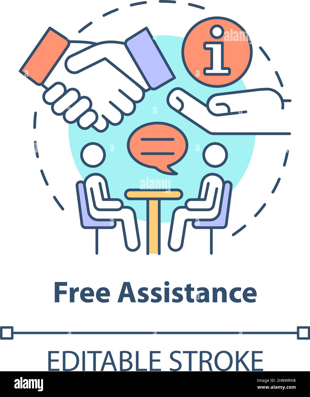 Free assistance concept icon Stock Vector Image & Art - Alamy