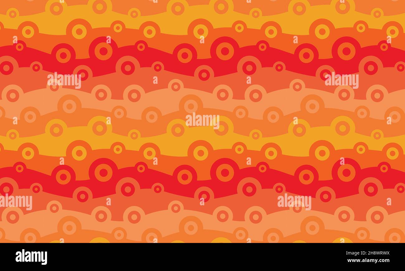 Geometric abstract background with wavy shapes and circles Stock Vector ...
