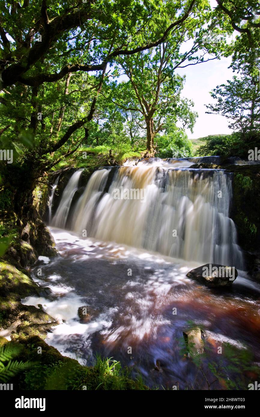 The Falls of Blarghour, Loch  Awe, Argyll Stock Photo