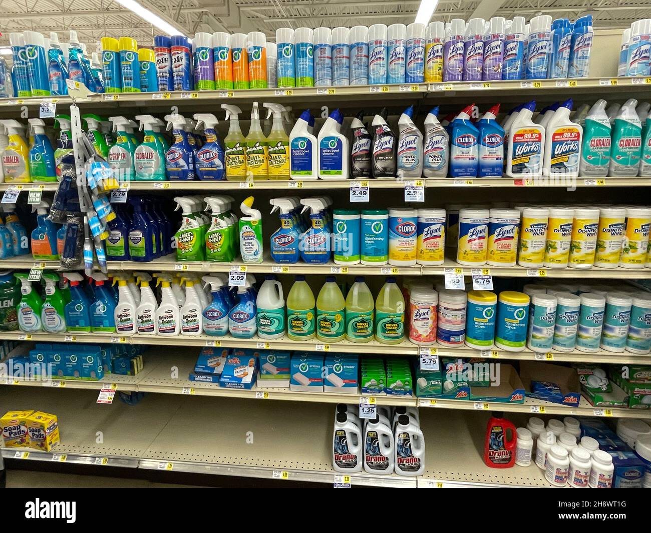 Hephzibah, Ga USA 12 02 21 KJs retail grocery store interior Stock