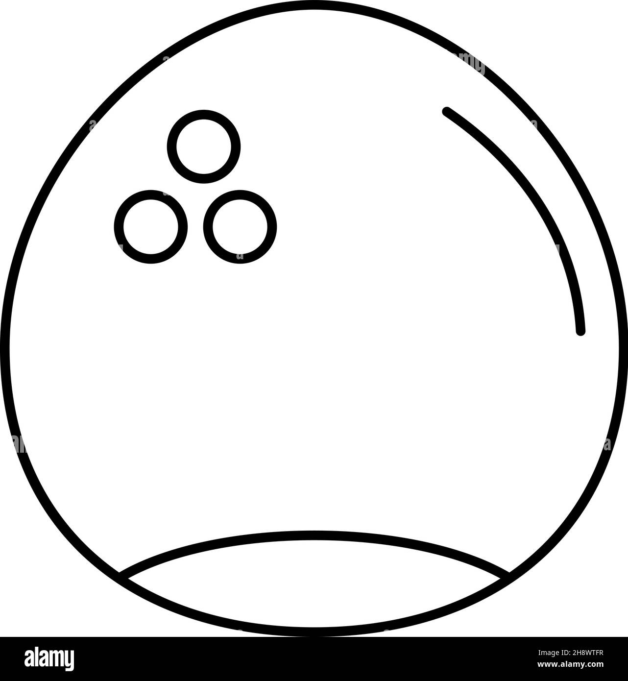 Coconut Fruit Icon Vector Outline Stock Vector Image & Art Alamy