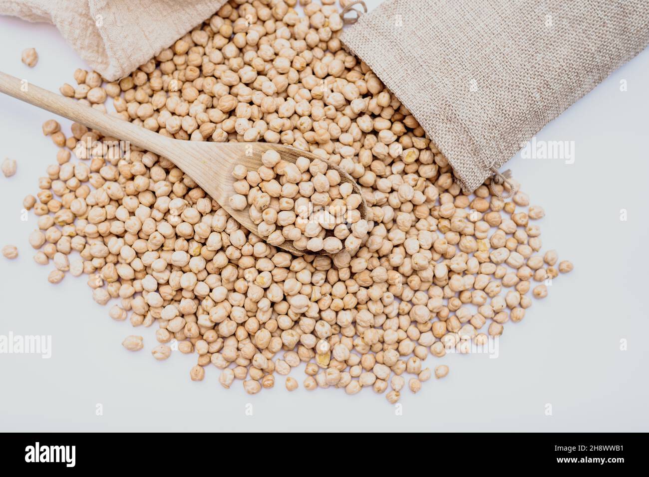 Dried chickpeas, a cheap vegetable source of protein Stock Photo Alamy