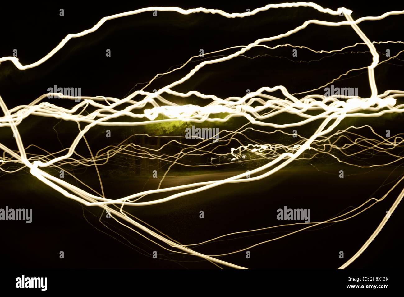 Waving light trail night hi-res stock photography and images - Alamy